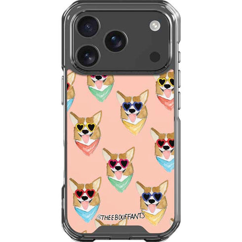 Bouffants and Broken Hearts Corgi Love iPhone 18 Pro Clear Case