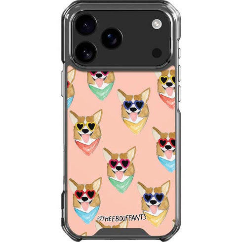 Bouffants and Broken Hearts Corgi Love iPhone 18 Pro Max Clear Case
