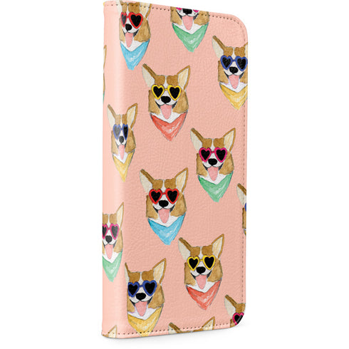 Bouffants and Broken Hearts Corgi Love iPhone 8 Folio Case