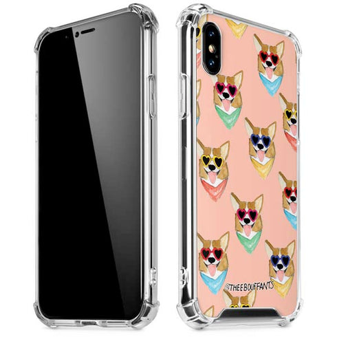Bouffants and Broken Hearts Corgi Love iPhone X/XS Clear Case