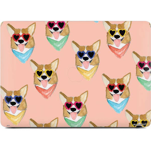 Bouffants and Broken Hearts Corgi Love Apple MacBook Air Skin