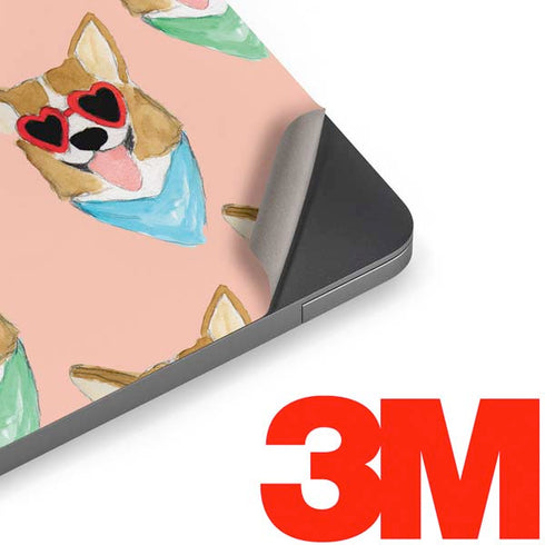 Bouffants and Broken Hearts Corgi Love Apple MacBook Air Skin