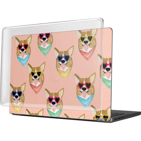 Bouffants and Broken Hearts Corgi Love MacBook Pro 14in (2021-24) Case plus Skin
