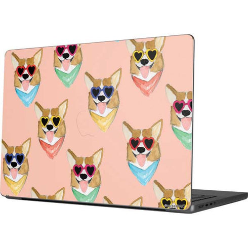 Bouffants and Broken Hearts Corgi Love Apple MacBook Pro 14-inch Skin