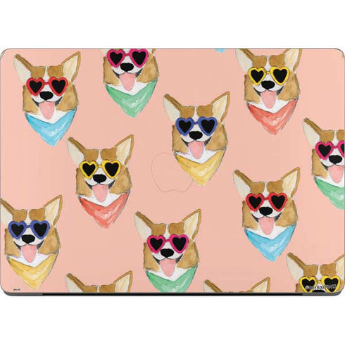 Bouffants and Broken Hearts Corgi Love Apple MacBook Pro 14-inch Skin
