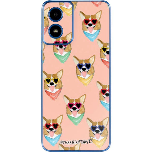 Bouffants and Broken Hearts Corgi Love Moto G Play 4G (2024) Skin