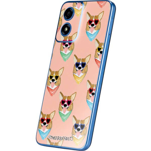 Bouffants and Broken Hearts Corgi Love Moto G Play 4G (2024) Skin