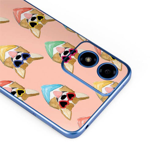 Bouffants and Broken Hearts Corgi Love Moto G Play 4G (2024) Skin