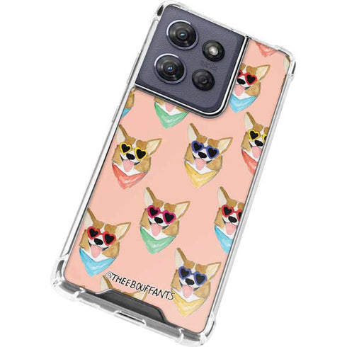 Bouffants and Broken Hearts Corgi Love Moto G Play 5G (2025) Clear Case