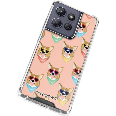 Bouffants and Broken Hearts Corgi Love Moto G Power 5G (2025) Clear Case