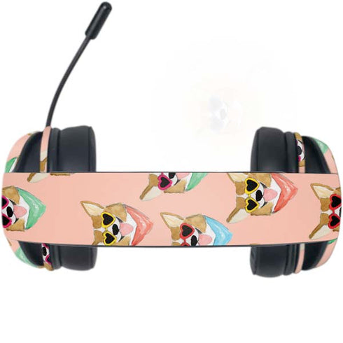 Bouffants and Broken Hearts Corgi Love Razer Kraken X Skin