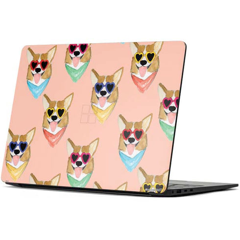 Bouffants and Broken Hearts Corgi Love Surface Laptop 7 13.8in Skin