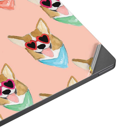 Bouffants and Broken Hearts Corgi Love Surface Laptop 7 15in Skin