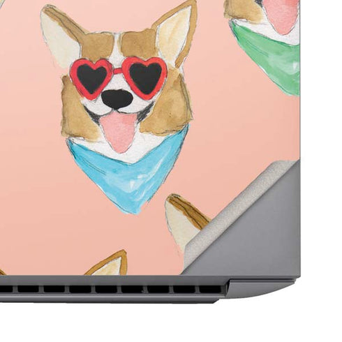 Bouffants and Broken Hearts Corgi Love HP ZBook Fury 16 G10 Skin