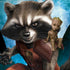Marvel Rocket and Baby Groot Cosmic Bond Dell Alienware Skin