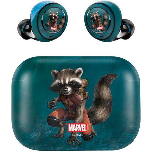 Marvel Rocket and Baby Groot Cosmic Bond Amazon Echo Buds Skin