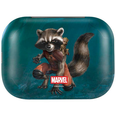 Marvel Rocket and Baby Groot Cosmic Bond Amazon Echo Buds Skin