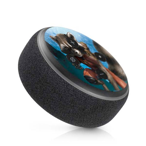 Marvel Rocket and Baby Groot Cosmic Bond Amazon Echo Dot Skin