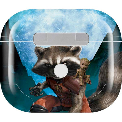 Marvel Rocket and Baby Groot Cosmic Bond Apple AirPods (3rd Gen 2021) Skin