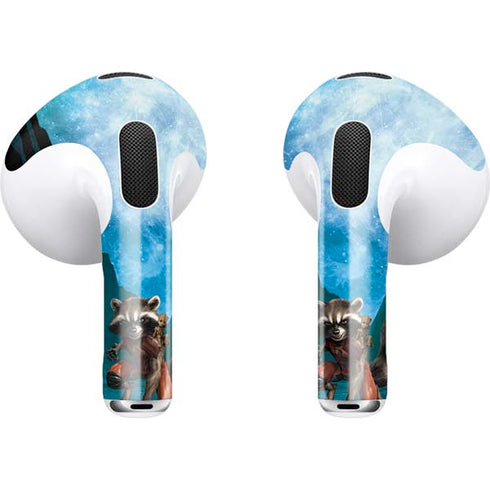 Marvel Rocket and Baby Groot Cosmic Bond Apple AirPods (3rd Gen 2021) Skin