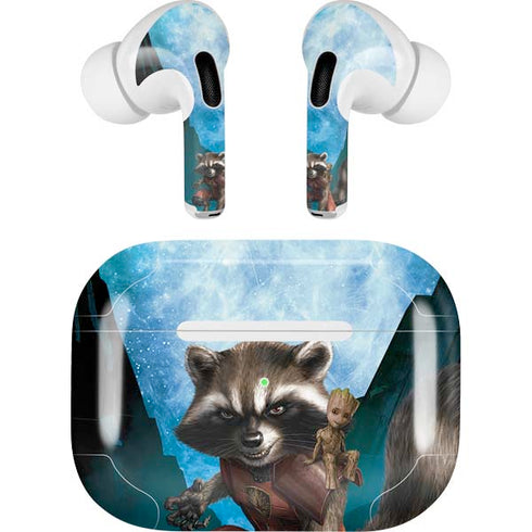 Marvel Rocket and Baby Groot Cosmic Bond Apple AirPods Pro Skin