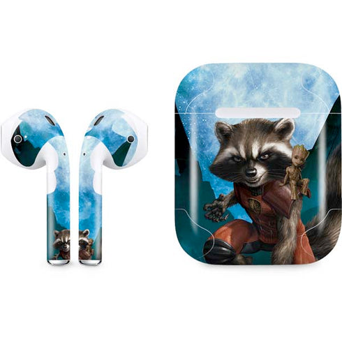Marvel Rocket and Baby Groot Cosmic Bond Apple AirPods Skin