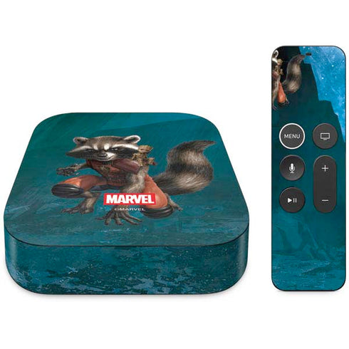 Marvel Rocket and Baby Groot Cosmic Bond Apple TV Skin