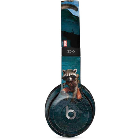 Marvel Rocket and Baby Groot Cosmic Bond Beats Solo 2 Wired Skin