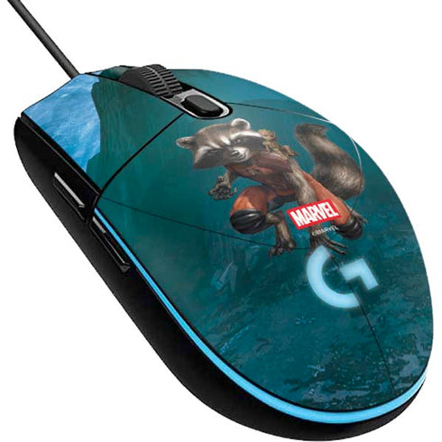 Marvel Rocket and Baby Groot Cosmic Bond G203 Prodigy RGB Wired Gaming Mouse Skin