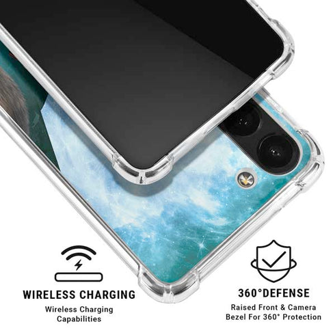 Marvel Rocket and Baby Groot Cosmic Bond Galaxy A13 5G Clear Case