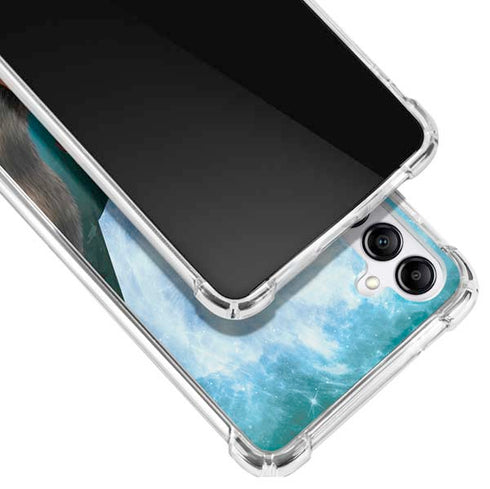 Marvel Rocket and Baby Groot Cosmic Bond Galaxy A14 5G Clear Case