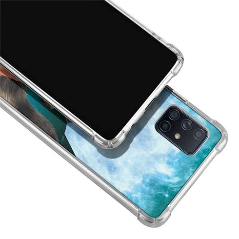 Marvel Rocket and Baby Groot Cosmic Bond Galaxy A71 5G Clear Case