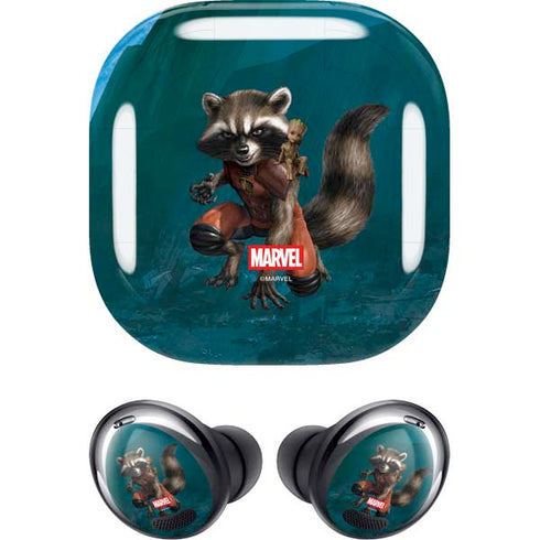 Marvel Rocket and Baby Groot Cosmic Bond Galaxy Buds Pro Skin