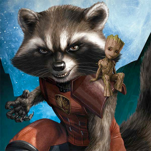 Marvel Rocket and Baby Groot Cosmic Bond Galaxy Note 8 Skin