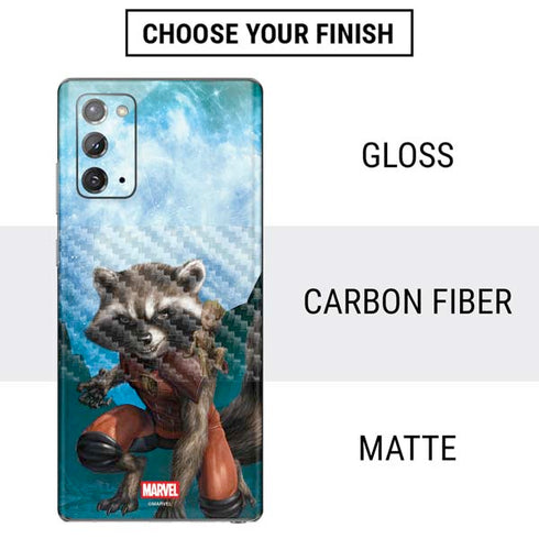 Marvel Rocket and Baby Groot Cosmic Bond Galaxy Note20 5G Skin