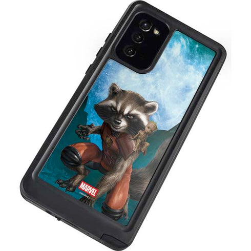 Marvel Rocket and Baby Groot Cosmic Bond Galaxy Note20 5G Waterproof Case