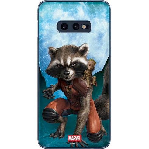 Marvel Rocket and Baby Groot Cosmic Bond Galaxy S10e Skin