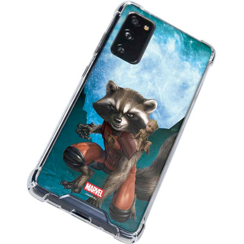 Marvel Rocket and Baby Groot Cosmic Bond Galaxy S20 FE Clear Case
