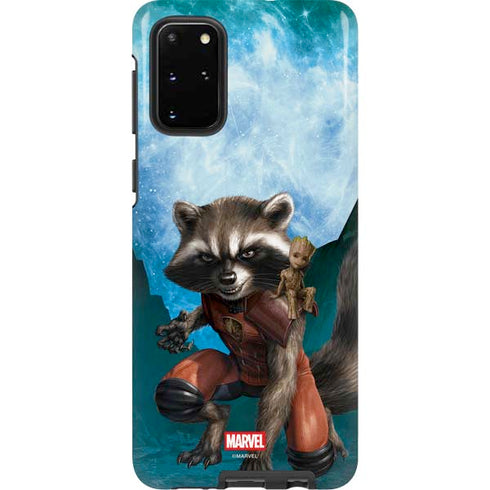 Marvel Rocket and Baby Groot Cosmic Bond Galaxy S20 Plus Pro Case