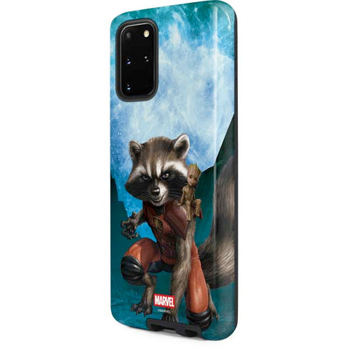 Marvel Rocket and Baby Groot Cosmic Bond Galaxy S20 Plus Pro Case
