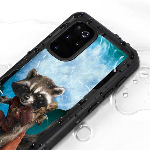 Marvel Rocket and Baby Groot Cosmic Bond Galaxy S20 Plus Waterproof Case