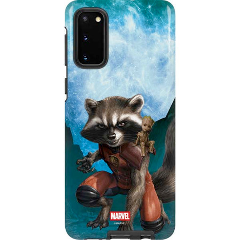 Marvel Rocket and Baby Groot Cosmic Bond Galaxy S20 Pro Case