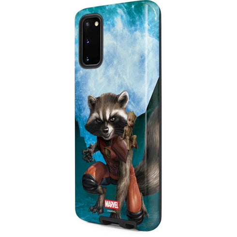 Marvel Rocket and Baby Groot Cosmic Bond Galaxy S20 Pro Case