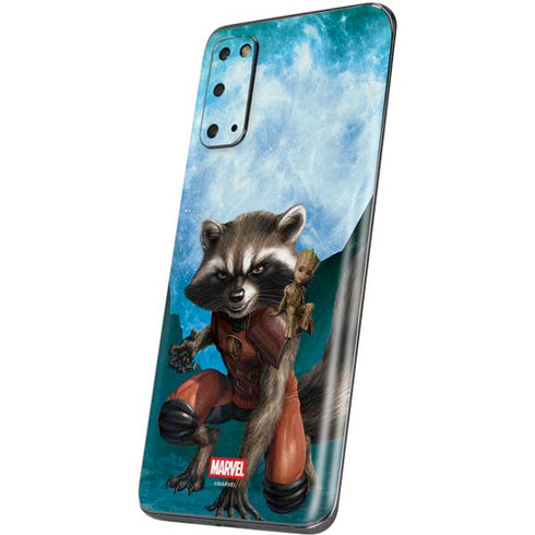Marvel Rocket and Baby Groot Cosmic Bond Galaxy S20 Skin