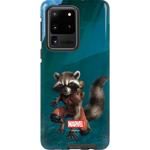 Marvel Rocket and Baby Groot Cosmic Bond Galaxy S20 Ultra 5G Pro Case