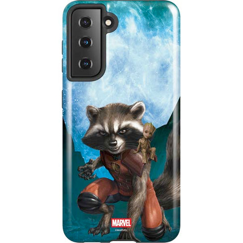 Marvel Rocket and Baby Groot Cosmic Bond Galaxy S21 5G Pro Case