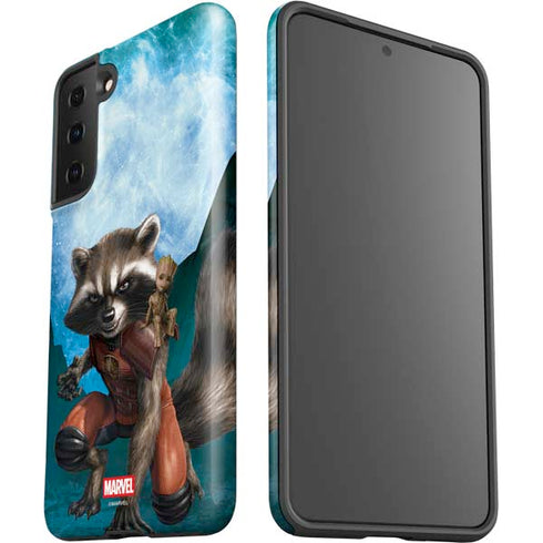 Marvel Rocket and Baby Groot Cosmic Bond Galaxy S21 FE Pro Case