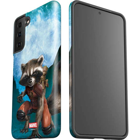 Marvel Rocket and Baby Groot Cosmic Bond Galaxy S21 Plus 5G Pro Case