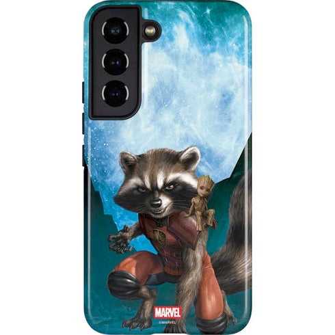 Marvel Rocket and Baby Groot Cosmic Bond Galaxy S22 Pro Case