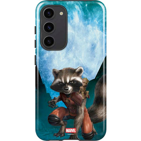 Marvel Rocket and Baby Groot Cosmic Bond Galaxy S23 Plus Pro Case
